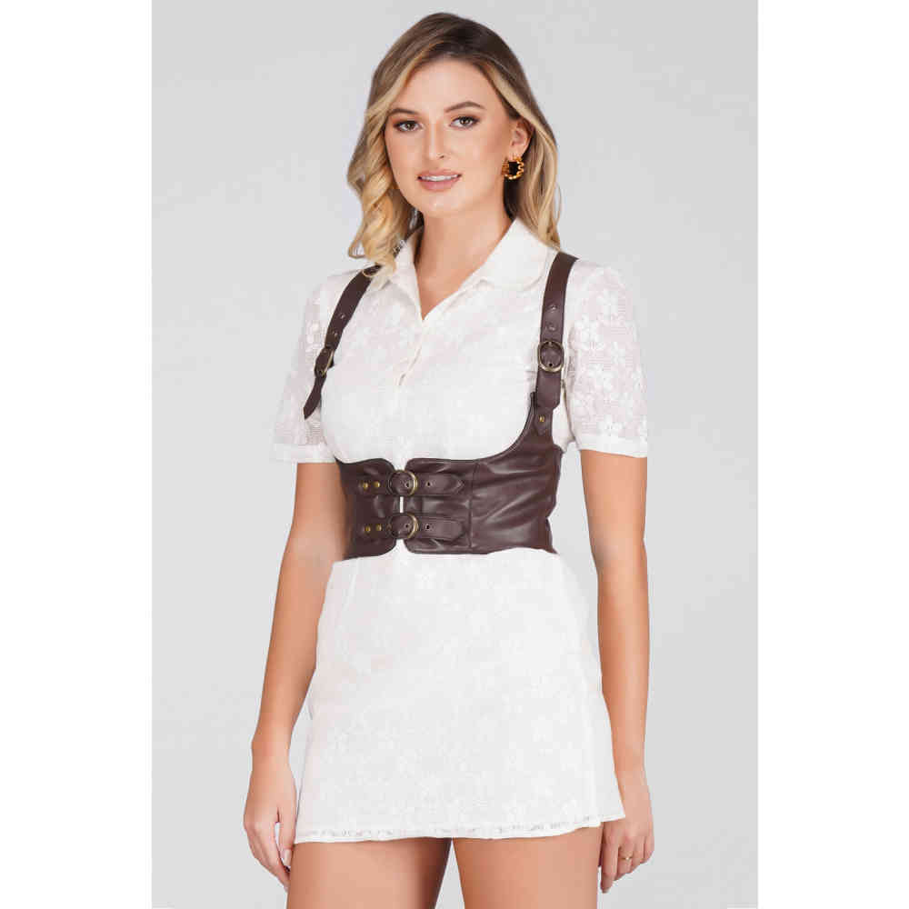 Attitude Corsets - Cyndi Ceinture Corset - Marron